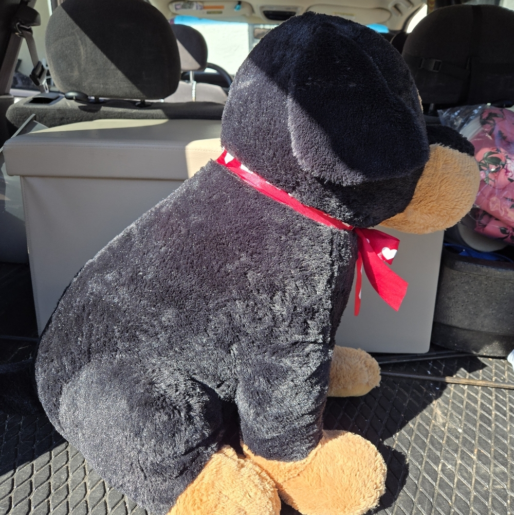 Large Rottweiler Dog Stuffed Animal - Picture 2 of 2